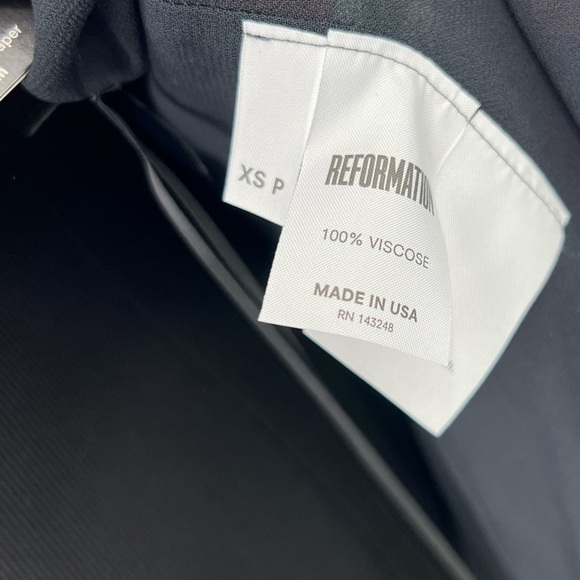 NWT Reformation Milan Maxi Dress Black Floral Hera Wrap Bridesmaid Dress Petite - Picture 9 of 13